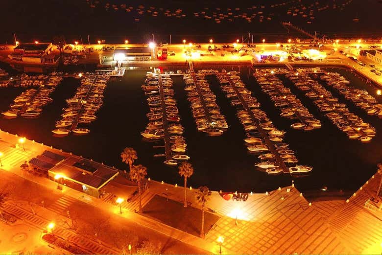 Port de Faro de nuit