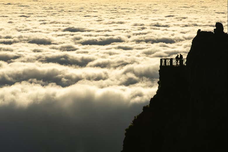 Parada em um mirante panorâmico