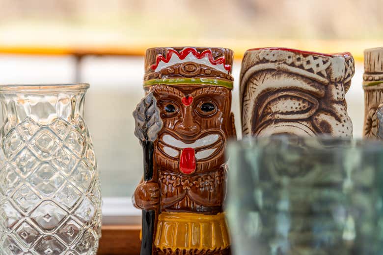 Cócteles servidos a bordo