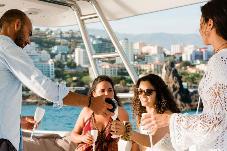 Disfrutaréis de bebidas a bordo