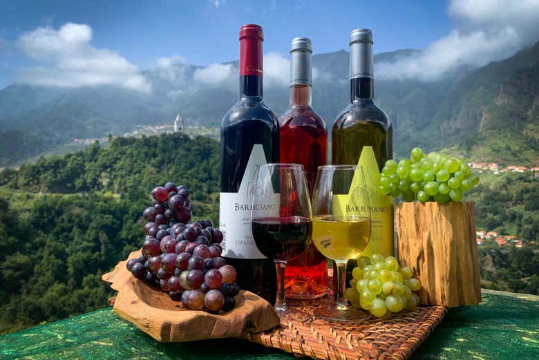 Botellas en la bodega de Funchal