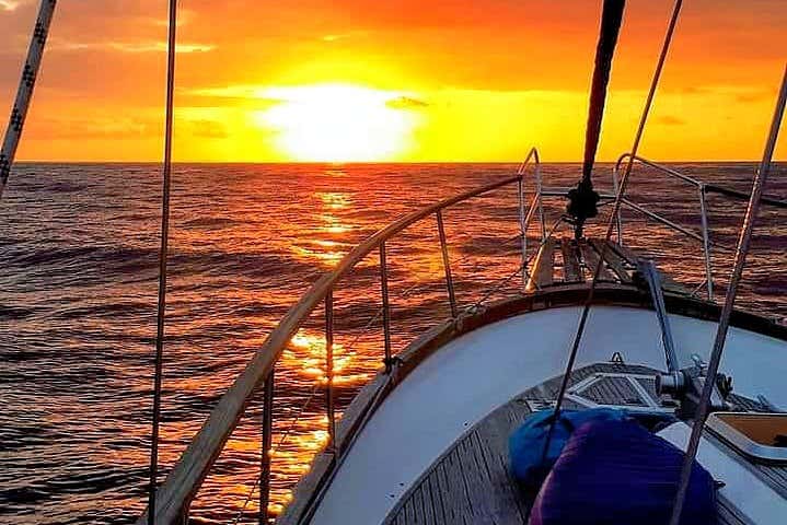 Coucher de soleil sur l'Atlantique