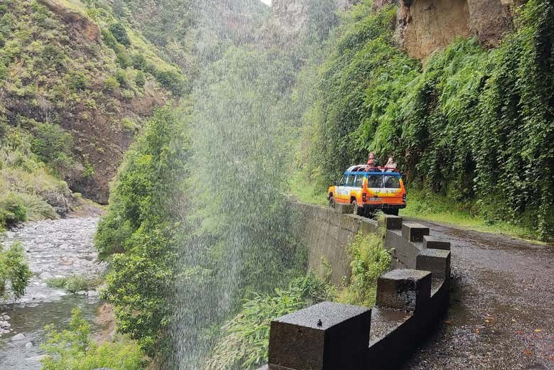Spot hidden roads and waterfalls