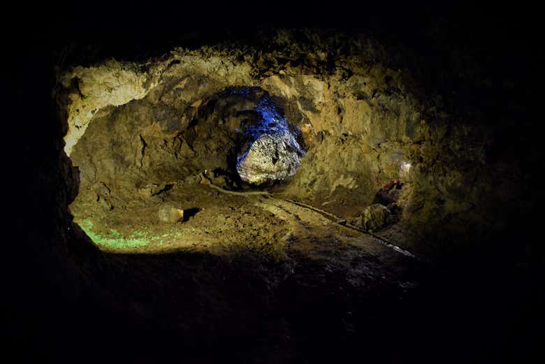 Interior de las cuevas de São Vicente