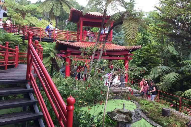 Algunas zonas del Jardín Tropical son de inspiración japonesa