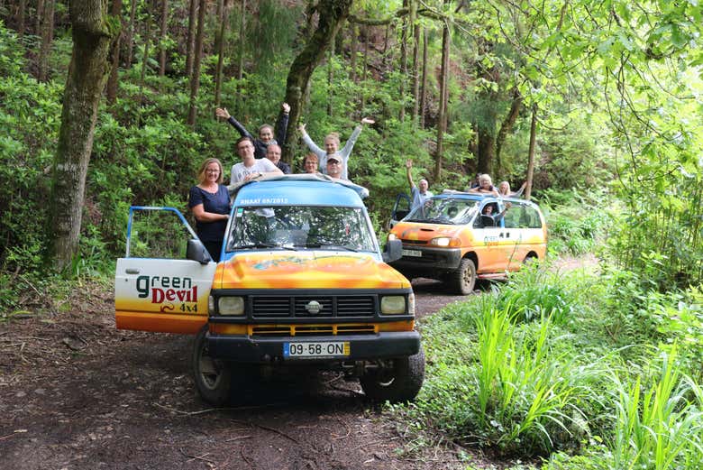 Nuestro jeep safari en Funchal