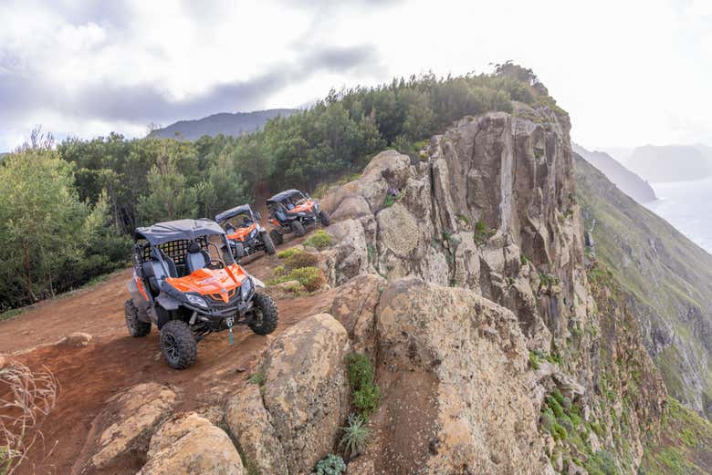 En una de las laderas de la zona 