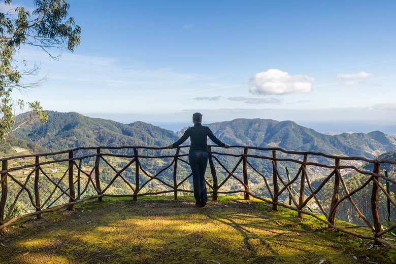 Em um mirante da ilha