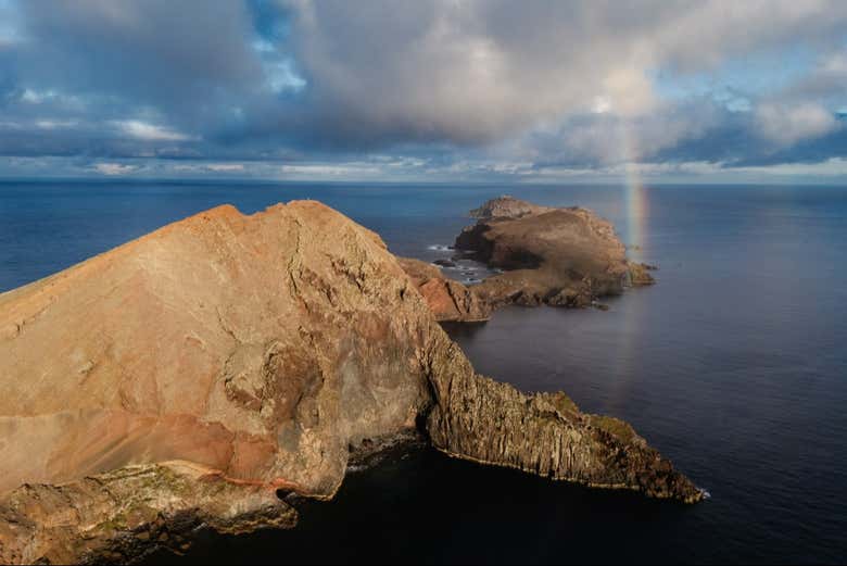 Vistas al océano en el este de Madeira