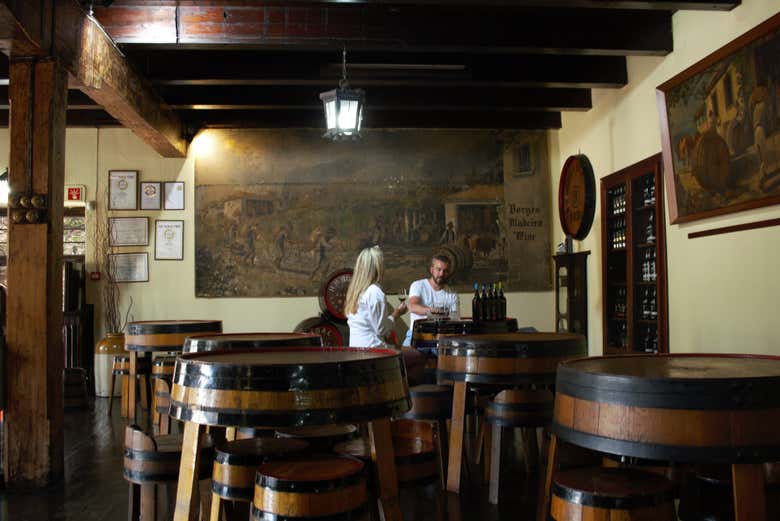 Desfrutando da degustação de vinhos