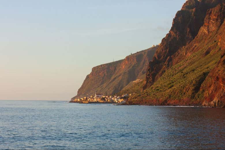 Paisaje de la costa sur de Madeira