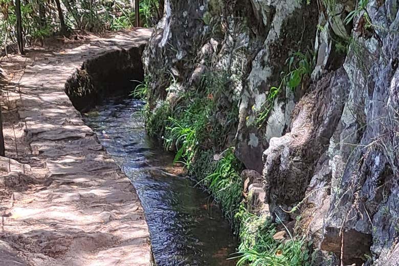 Canale nella Levada do Caldeirão Verde