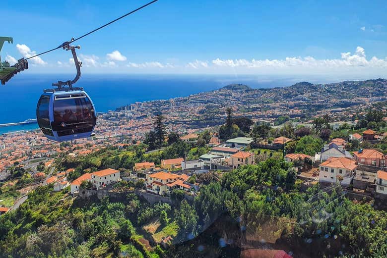 Teleférico que conecta Funchal con el Monte Palace