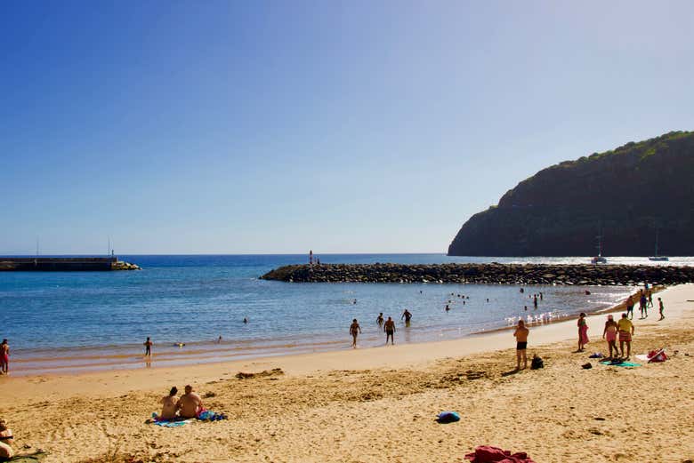 Panoramica della spiaggia di Machico
