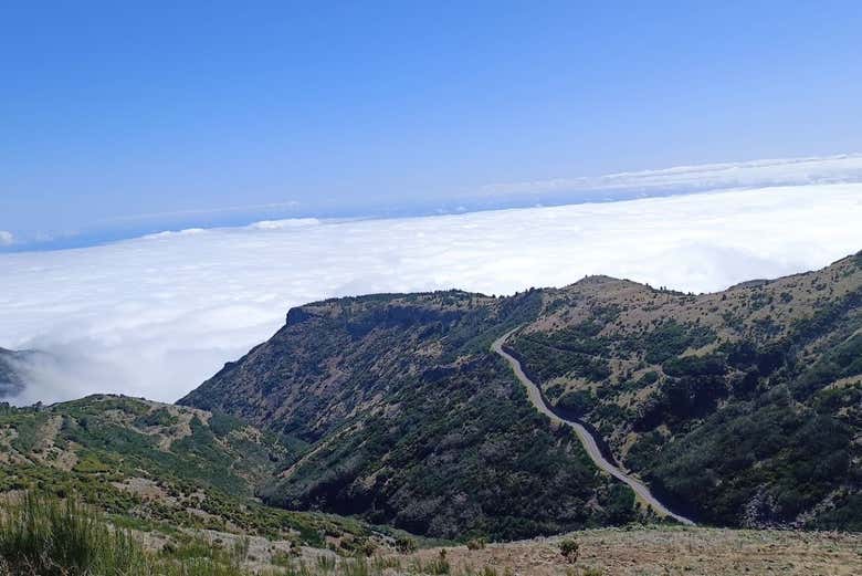 Il Pico do Arieiro visto dall'alto
