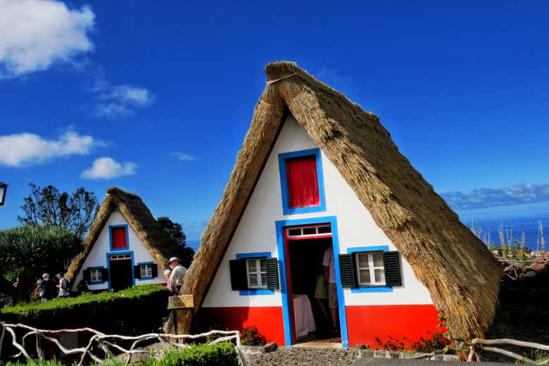 Las tradicionales casas de Santana