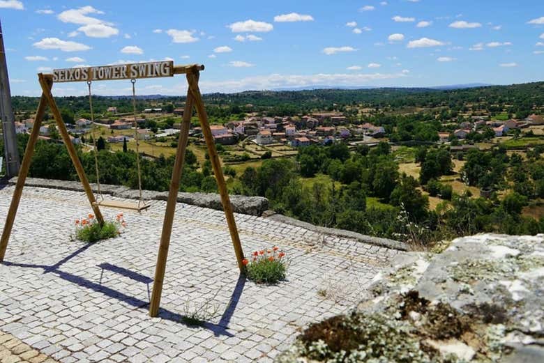 Linda paisagem do balanço Seixo do Coa