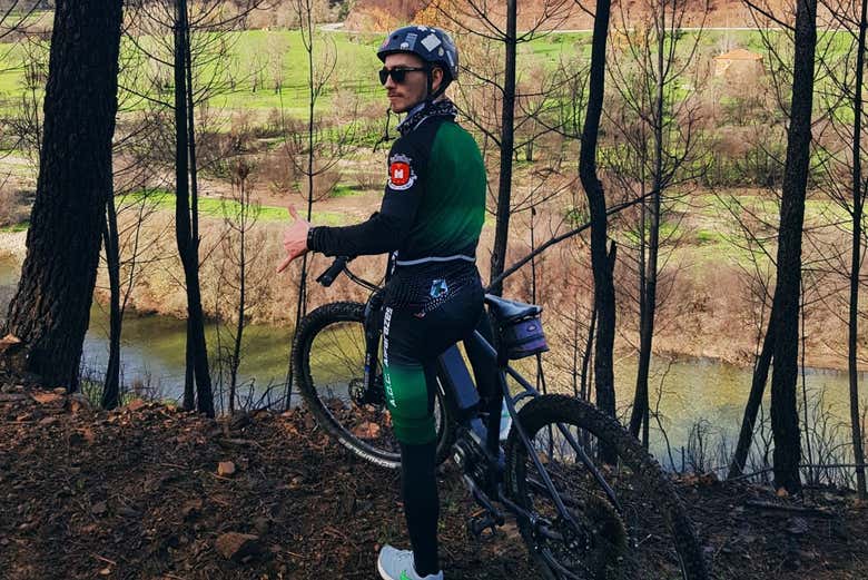 Durante il tour in bici