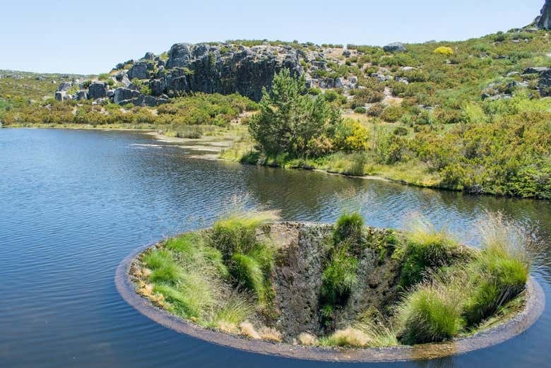 Vistas das montanhas da Serra da Estrela