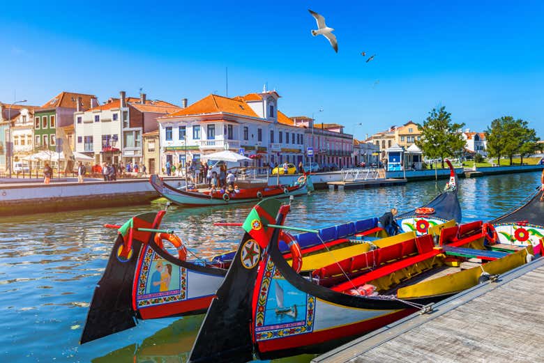 The traditional boats in Aveiro