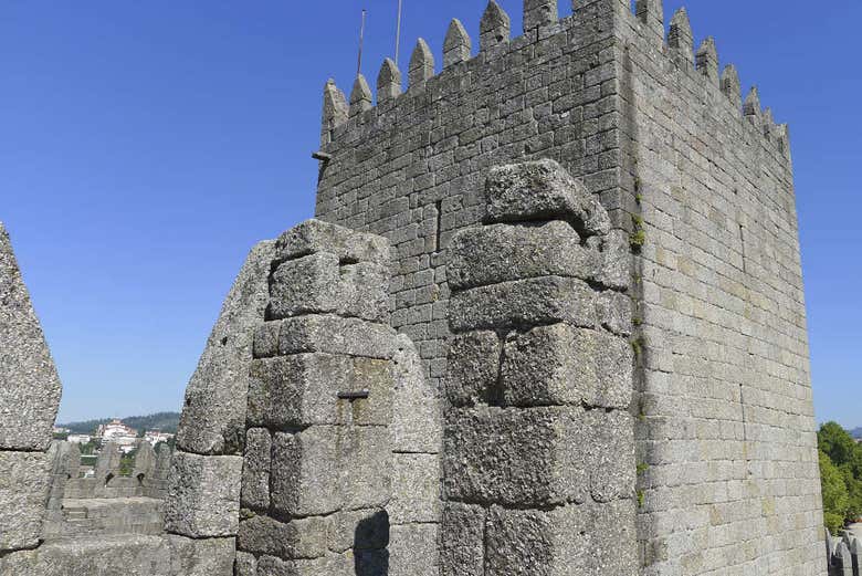 Detalle del castillo de Guimarães