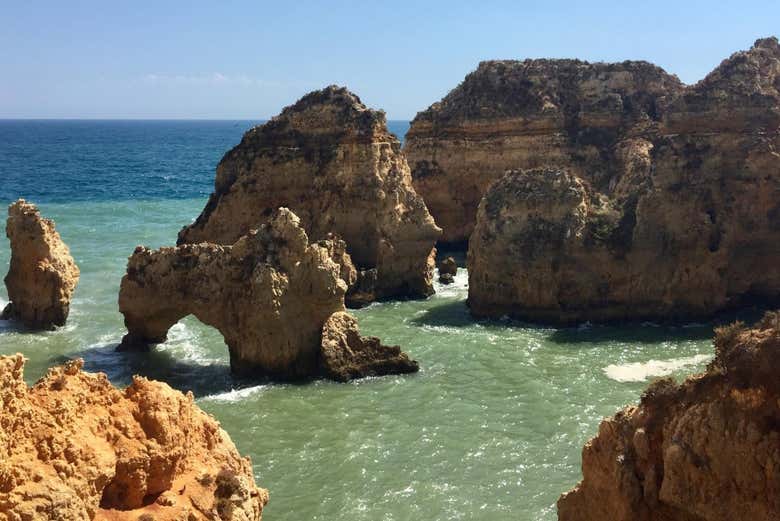 Formaciones rocosas en Ponta da Piedade