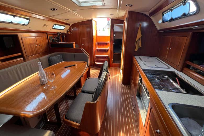 Interior del velero