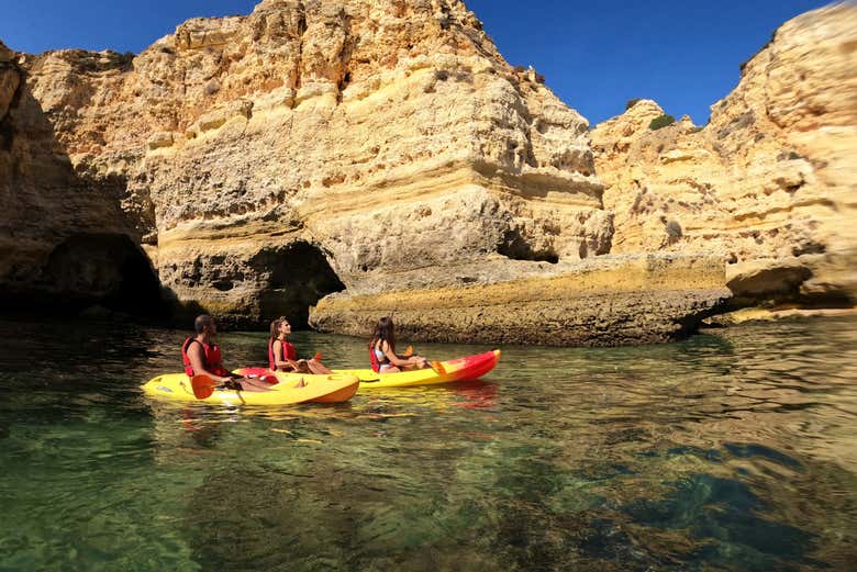 Durante el tour en kayak