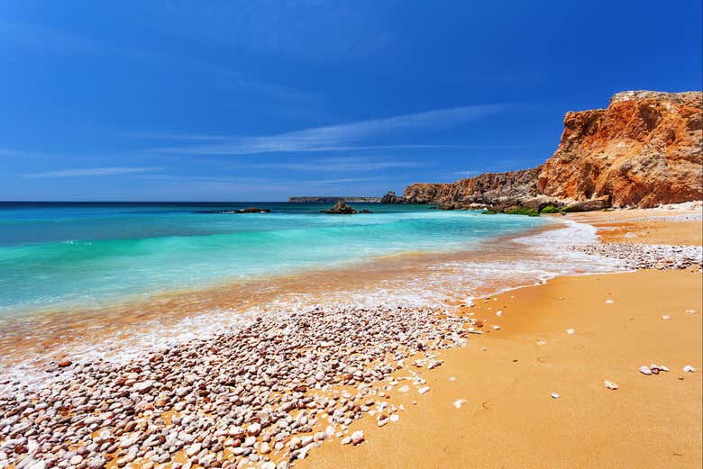 The beach in Sagres
