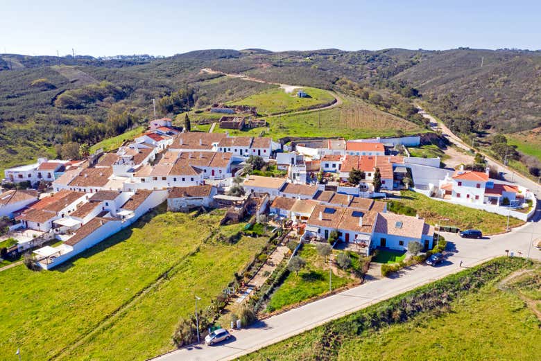 Vista aérea de la localidad de Pedralva