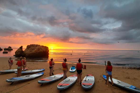 Paddle à Ponta da Piedade au lever de soleil