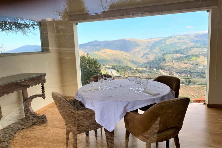 View of the tasting room