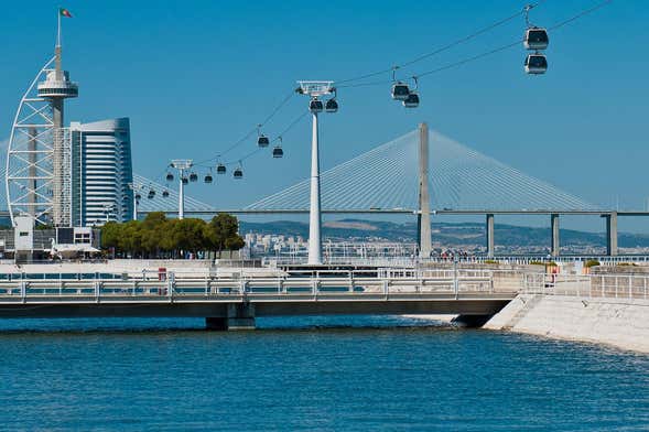 Ingresso do teleférico de Lisboa