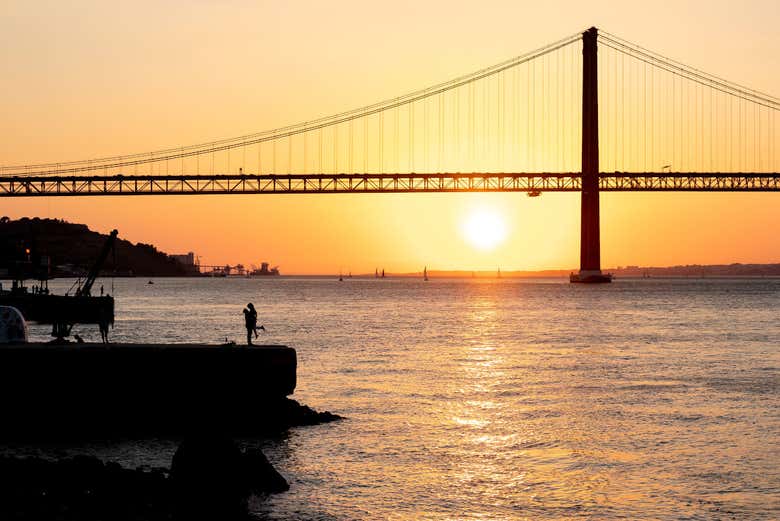 Sunset over Lisbon