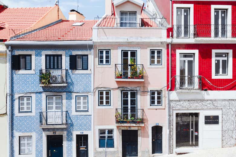Casa típicas do Bairro Alto