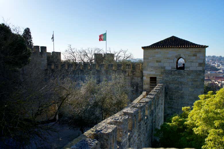 Intérieur du château Saint-Georges, à Lisbonne