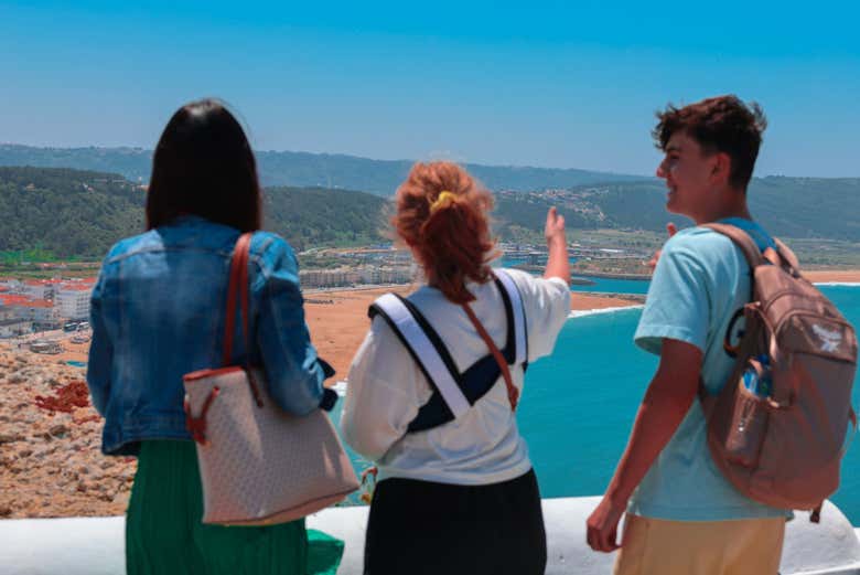Admire the views of Nazaré, known for being a surf paradise