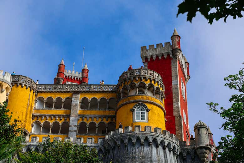Marvel at the striking Palace of Pena in Sintra