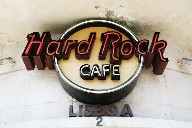 La façade du Hard Rock Cafe de Lisbonne