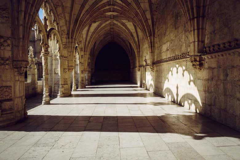 El interior del Monasterio de los Jerónimos