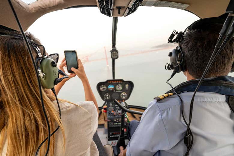 Increíbles vistas desde el helicóptero