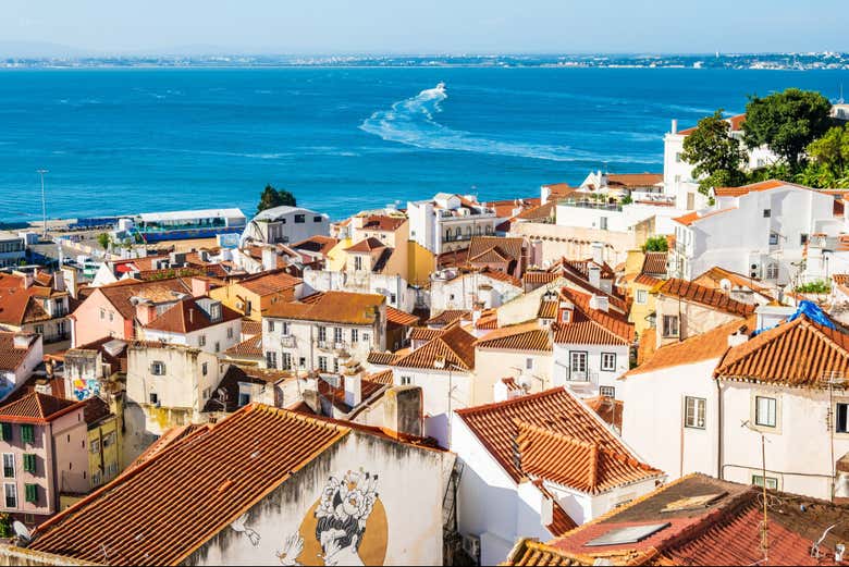 Paisajes del barrio de Alfama