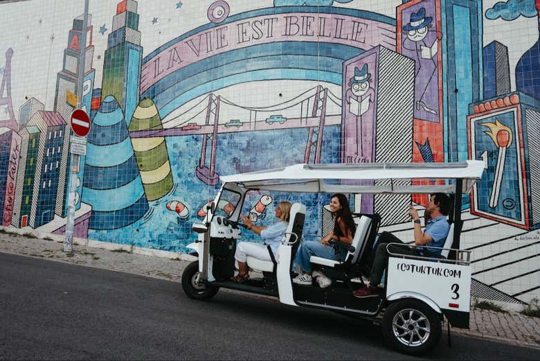 Discover the vibrant urban street art of Lisbon