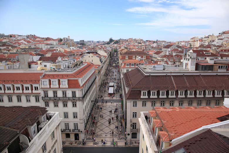 Dall'alto dell'Arco di Rua Augusta