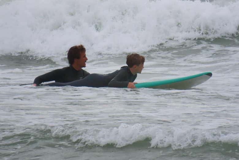 Aprendendo a surfar