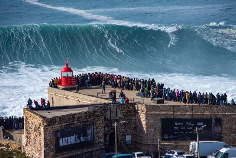 Tendremos las mejores vistas desde el faro de Nazaré