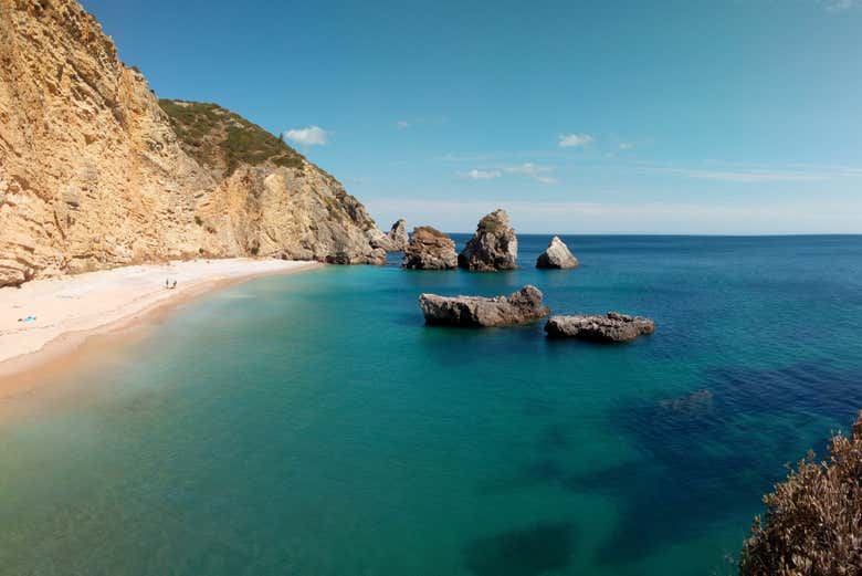 Paisagens da praia do Ribeiro do Cavalo