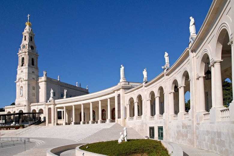 A panoramic view of the Sanctuary of Fatima