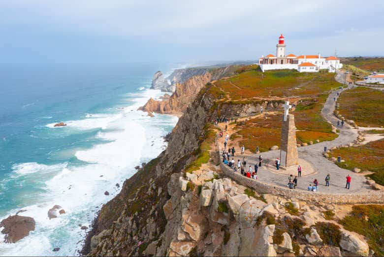 Vista aérea del Cabo da Roca