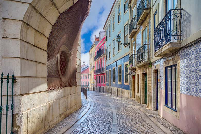 Le stradine del centro storico di Lisbona